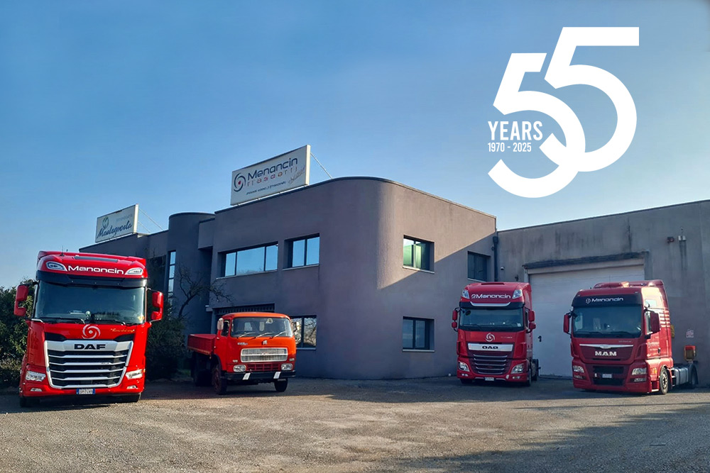 Anniversario 55 anni di Menoncin Trasporti: una storia di strada e visione